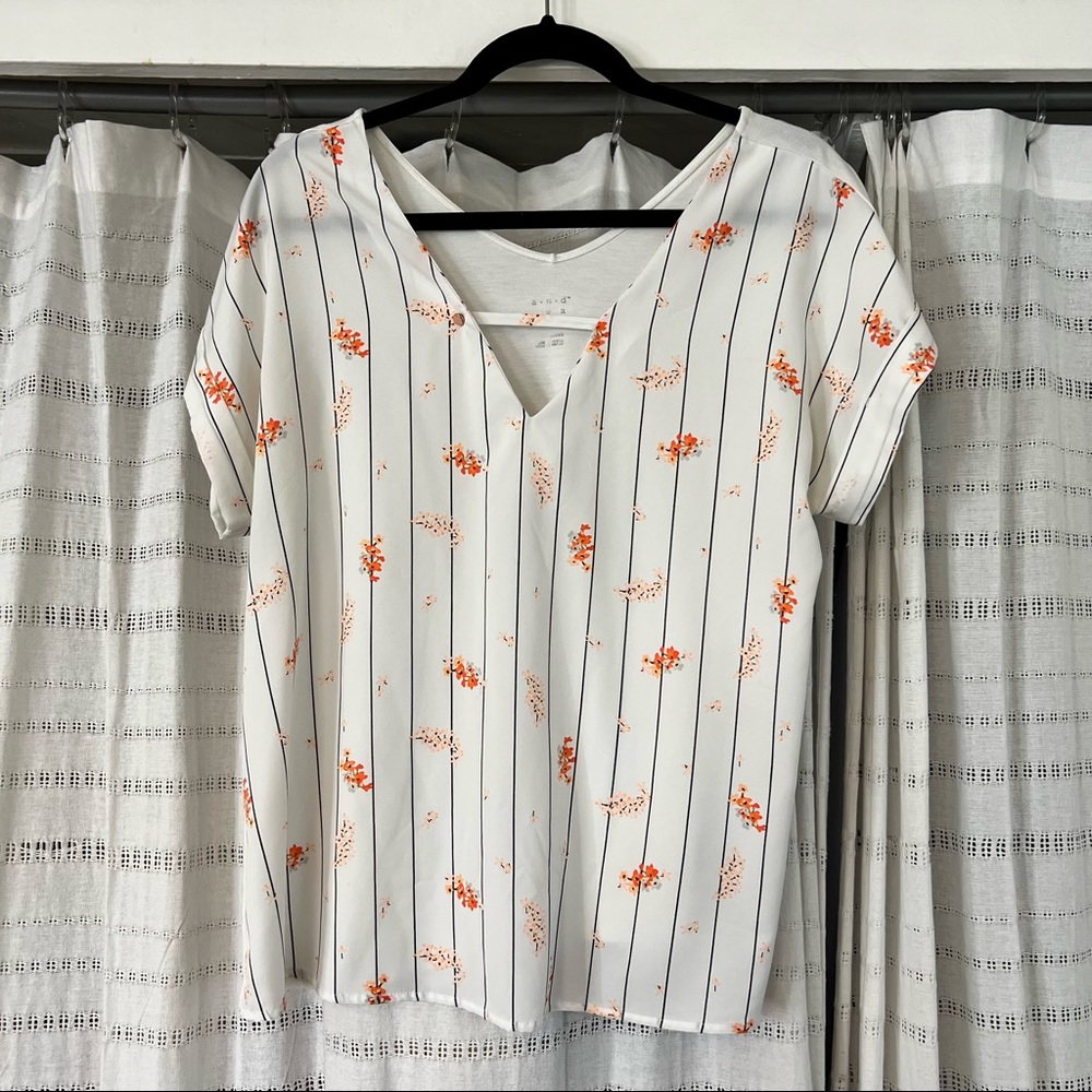 A New Day Spring White Blouse